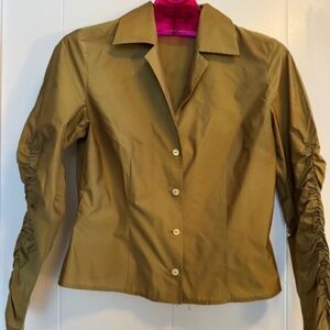 BETTY BARCLAY COLLECTION Blouse with rushed sleeves - Gold - Size EU 38